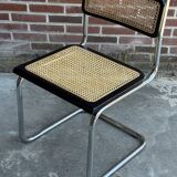 Vintage Cesca chair style b32 model in chrome and black