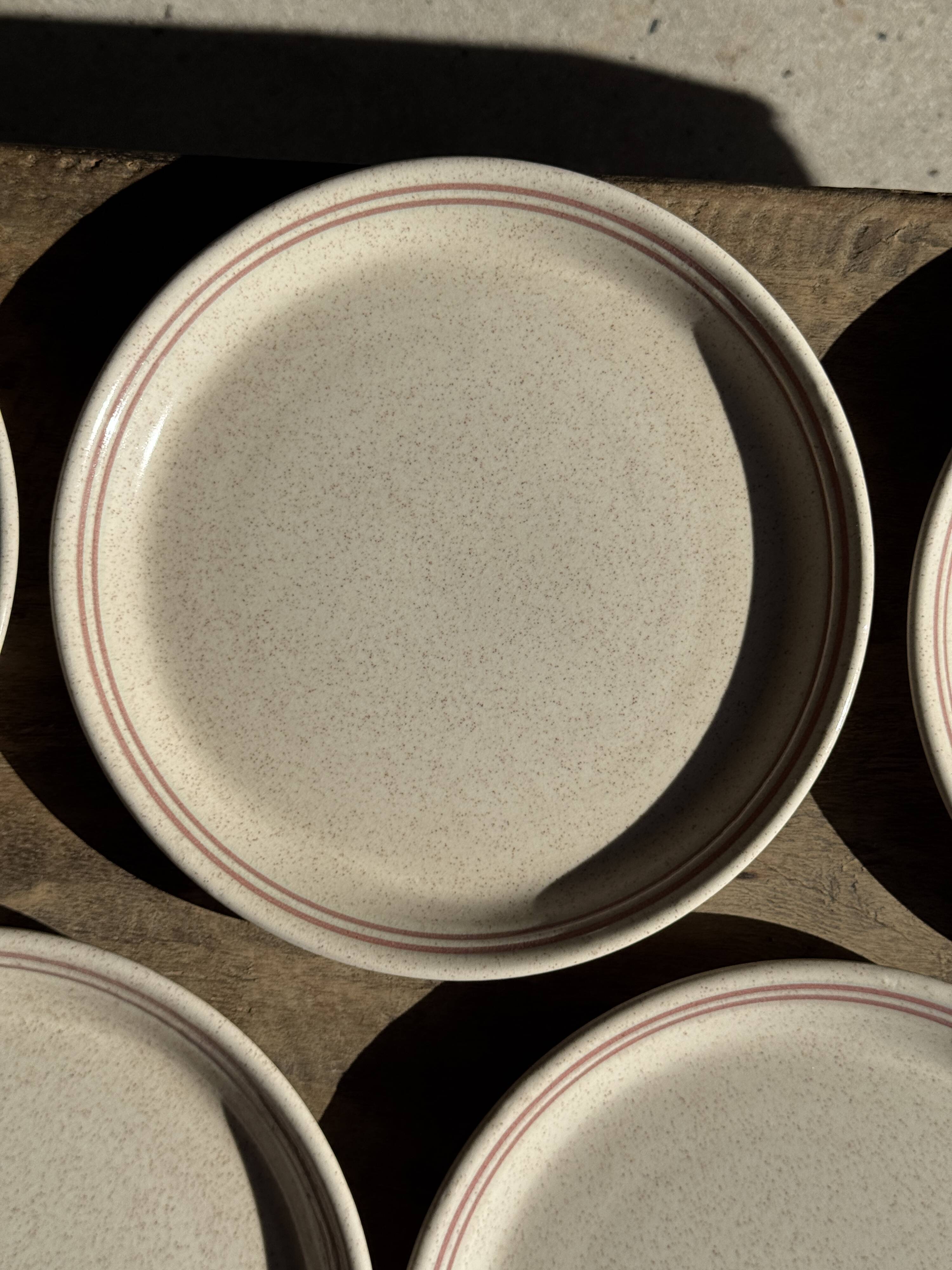 Lunéville table service Art Workshop 8 plates and 2 serving dishes