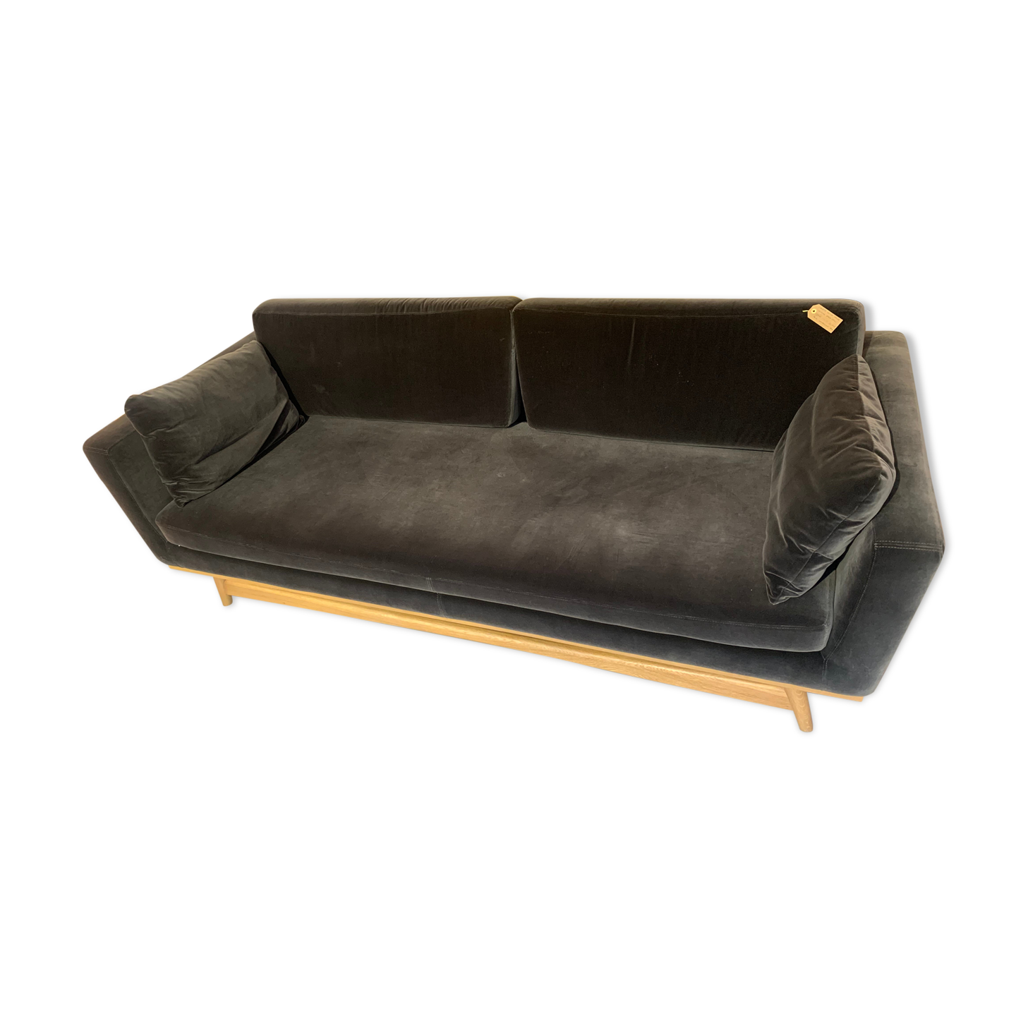 Sofa 210 solid oak navy blue
