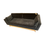 Sofa 210 solid oak navy blue