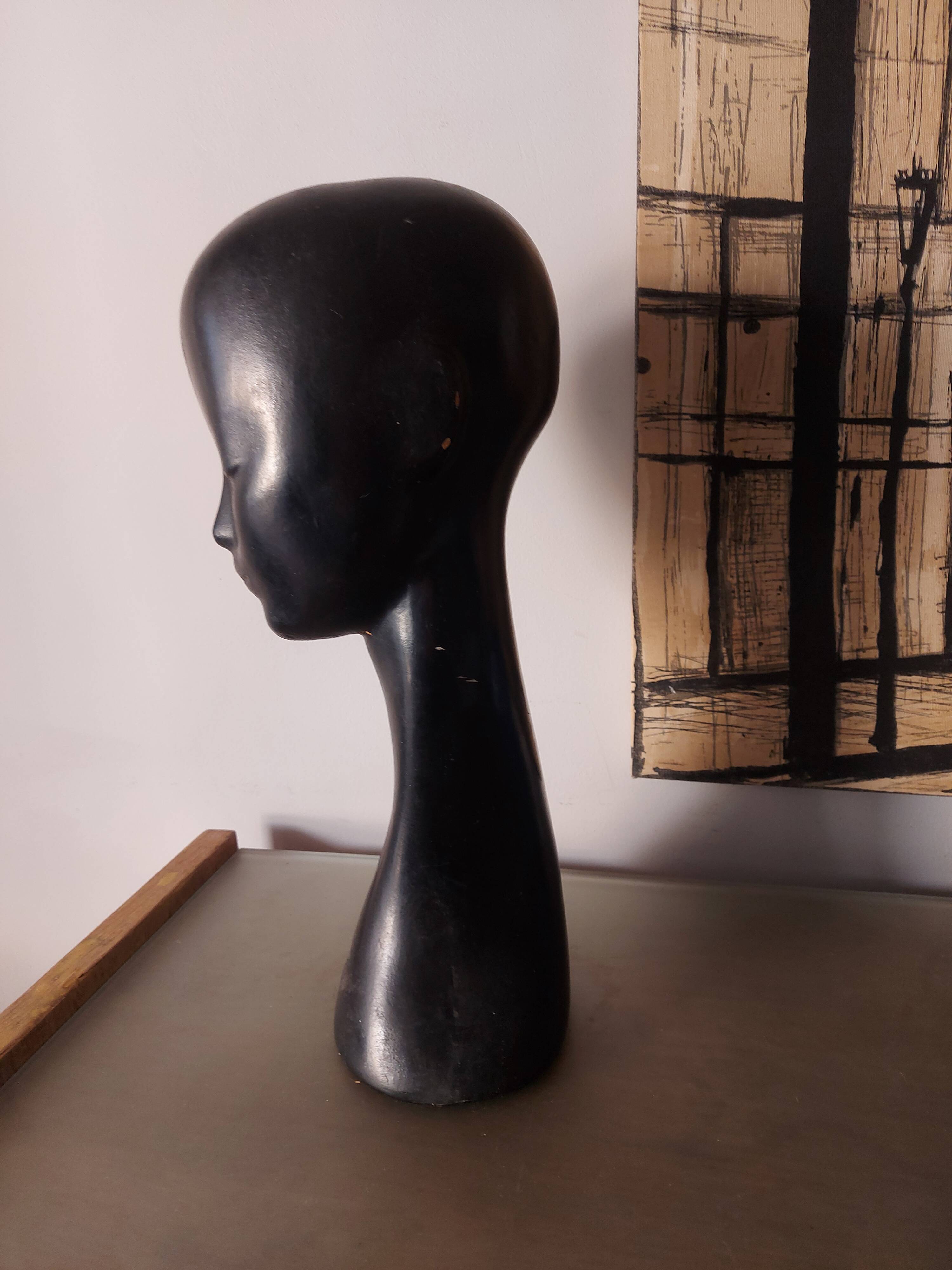 Vintage mannequin head from the 60s, 70's