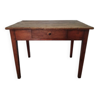 Antique farmhouse table with drawer