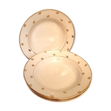 Suite of 4 hollow plates Saarguemines