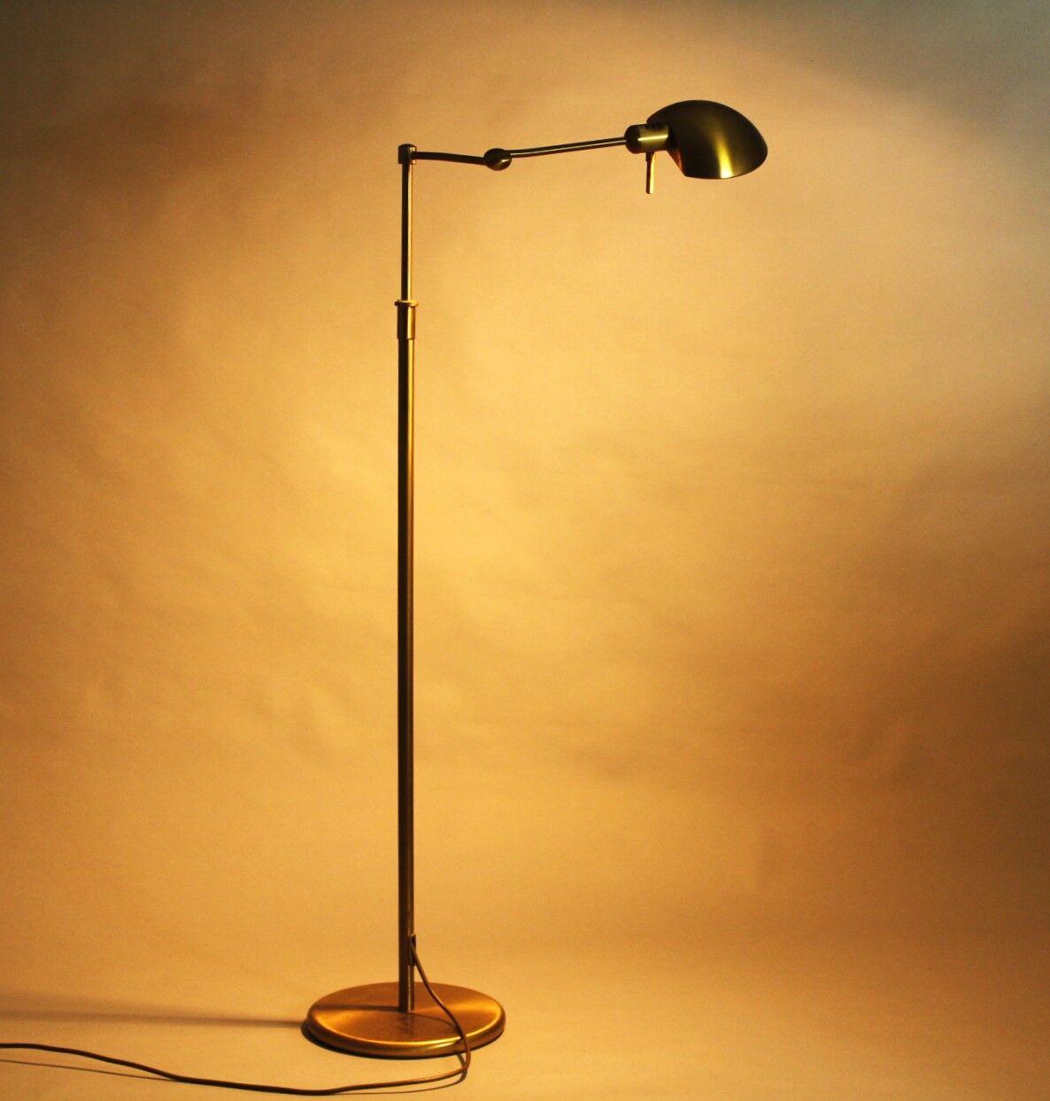 Brass Floor Lamp from Holtkötter Leuchten, 1980s