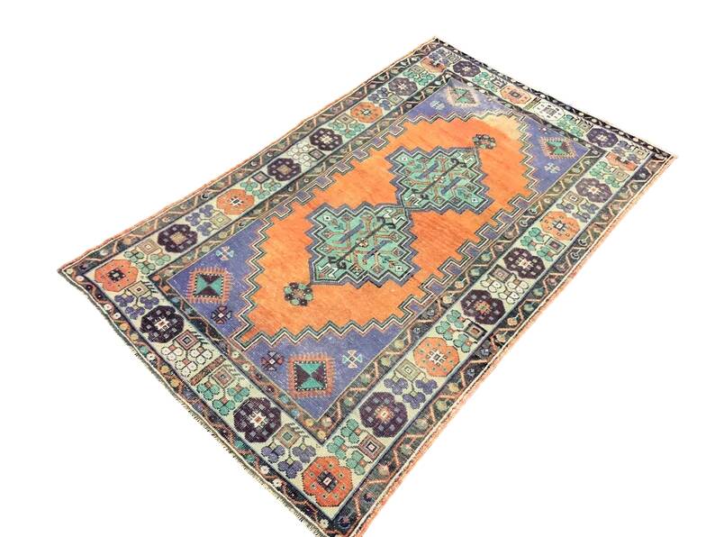 Colourful Oushak Turkish Carpet