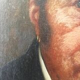 Oil canvas portrait of a man