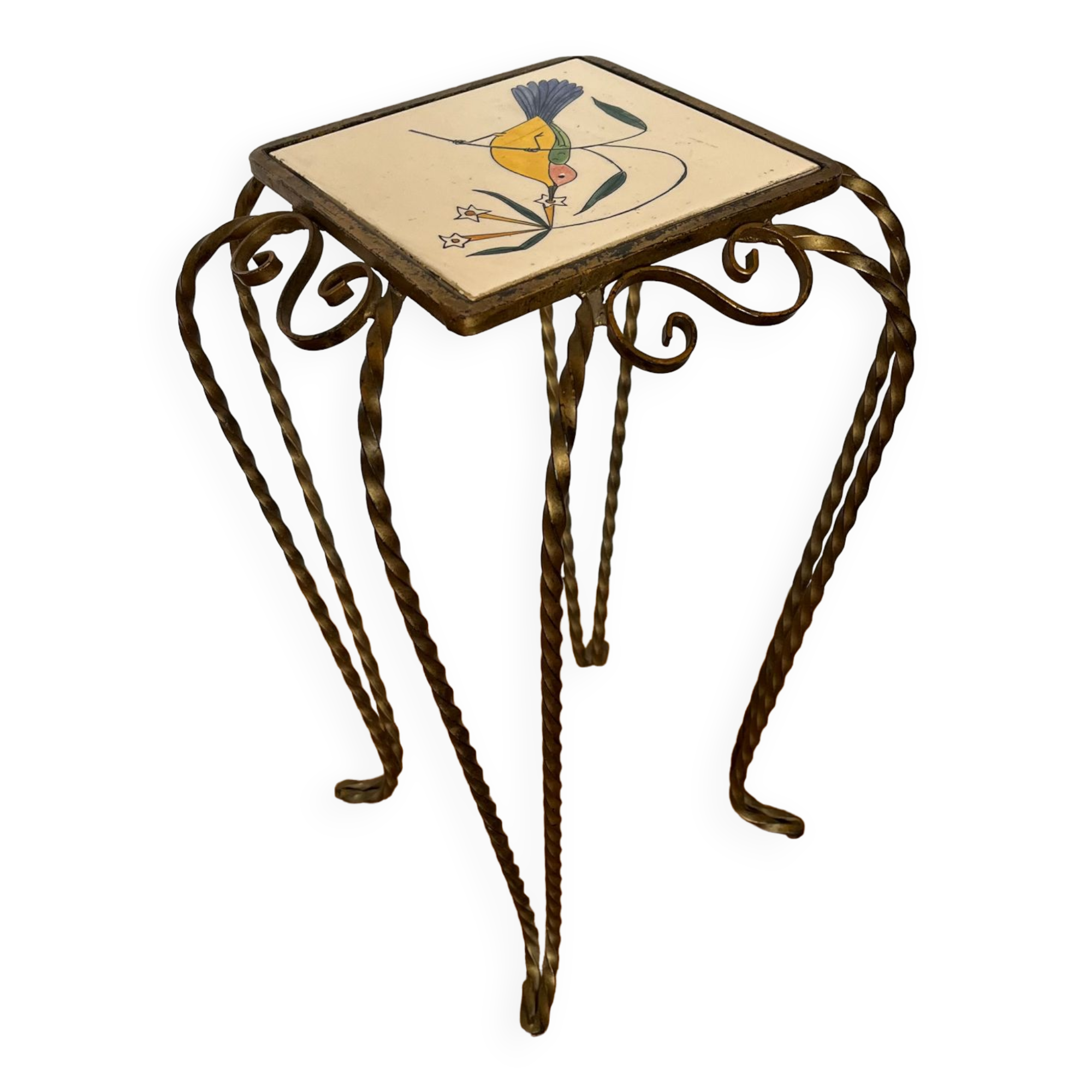 Wrought iron and earthenware harness