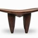 Grand senoufo stool — royal l26 in solid wood n1 - scu piece