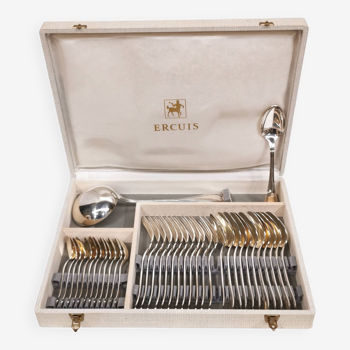 Ercuis 100 37-piece cutlery set, silver metal