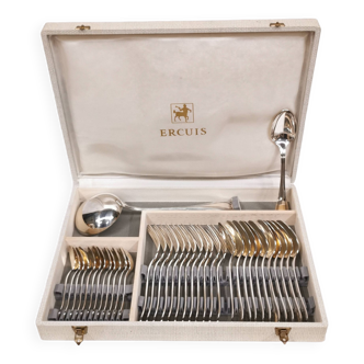 Ercuis 100 37-piece cutlery set, silver metal