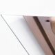 Dutch Design copper colored wall lamp with glass, Dijkstra 1980s