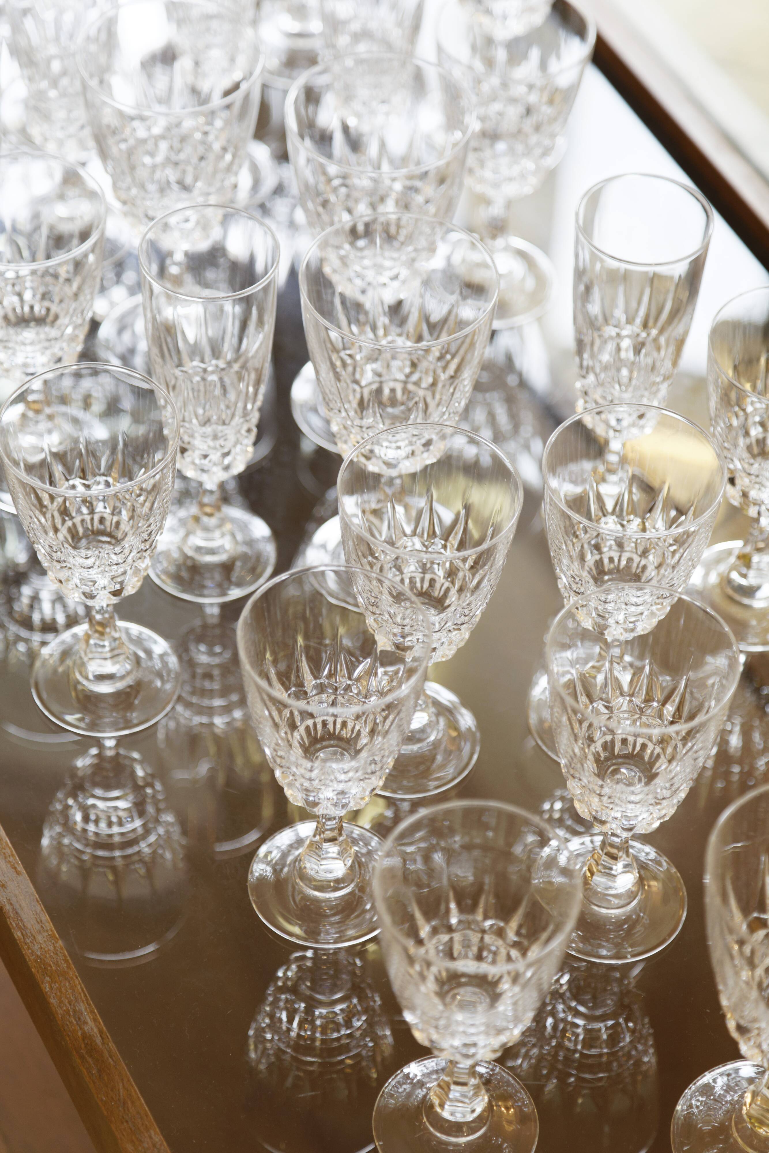 Set 30 glasses Crystal Italy 50