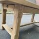 Farmhouse dining table stripped in solid raw oak 1930 - 216cm