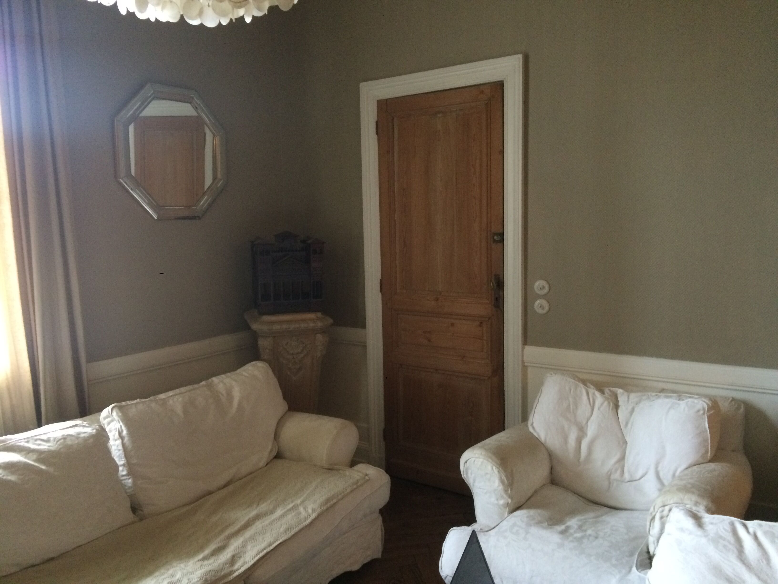 Octagonal Mirror Belgium 1970  74x74cm