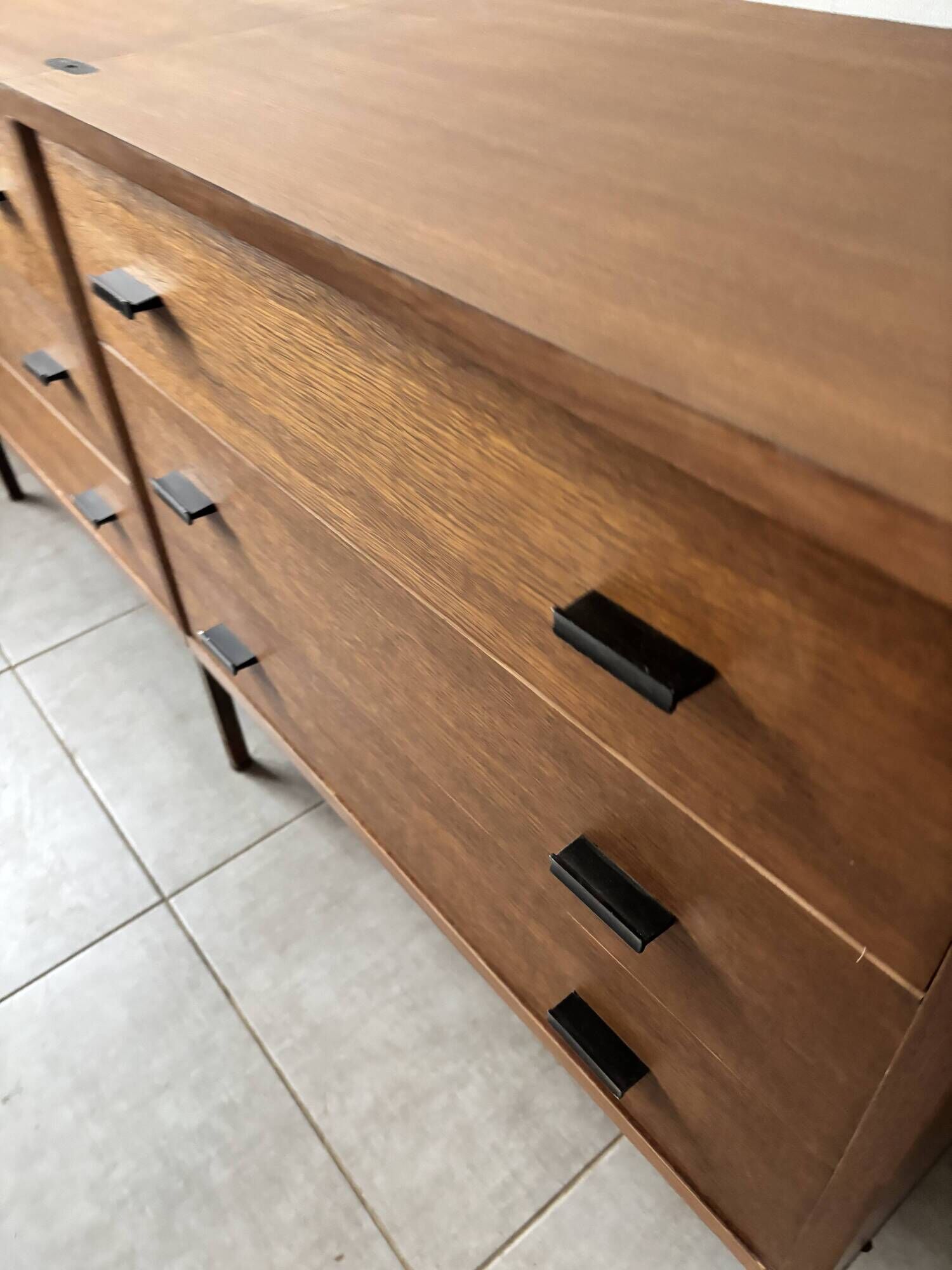 Vintage Scandinavian teak sideboard – 6 drawers – 1960s