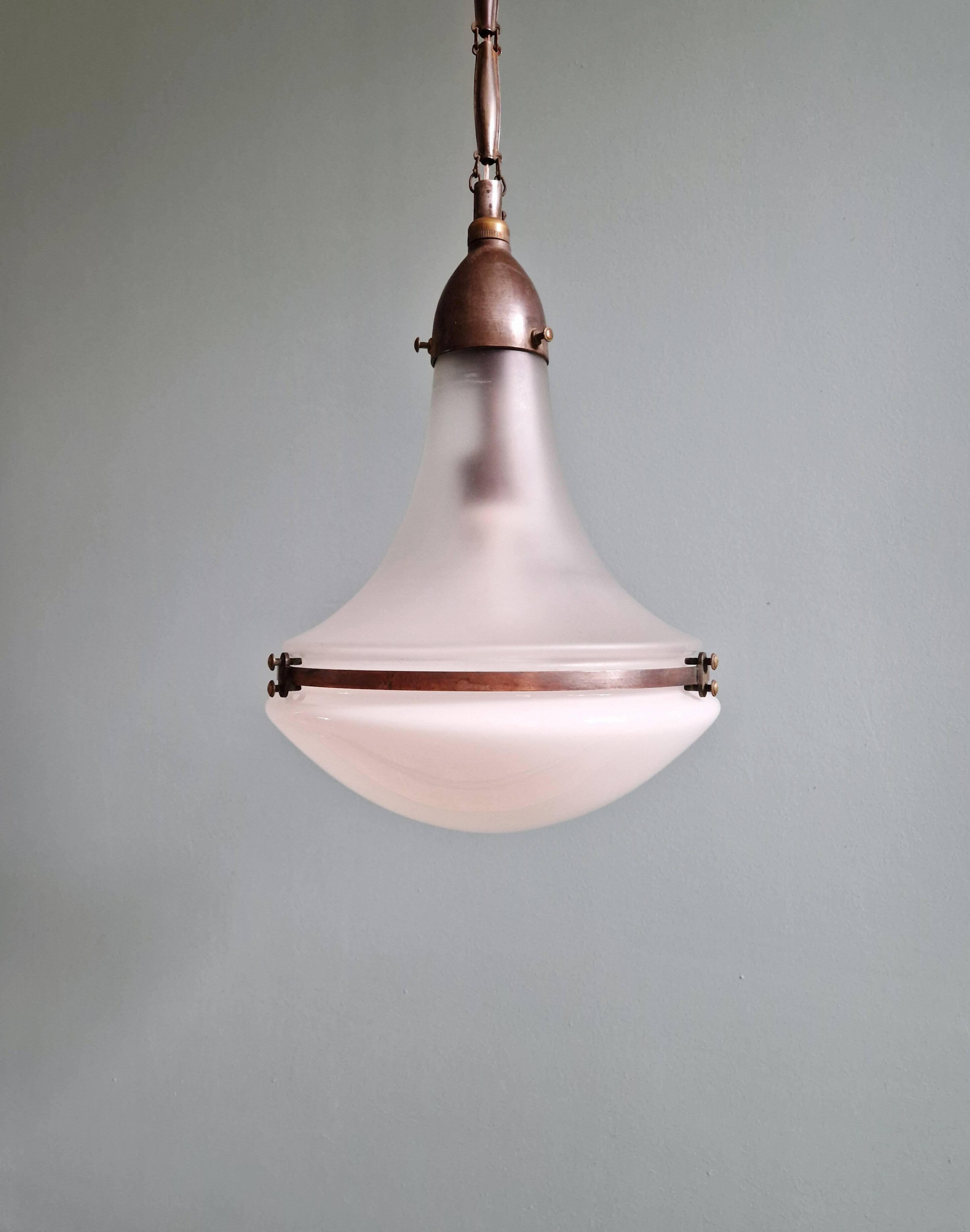 Luzette pendant, design by Peter Behrens, 1910s-20s.