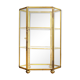 Vitrine verre & laiton