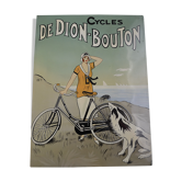 Wooden bicycle billboard
