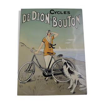 Wooden bicycle billboard