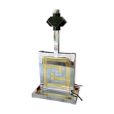 Bd Lumica lampe de table laiton/ chrome , 1970s