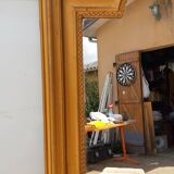 Mirror 19th Wood and Golden Stuk 83x138cm