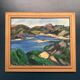 Original Swedish Oil on Canvas - "Lake" by Kersti Flyckt - Signed - Vintage and Framed - 79 × 66 cm (31.1 in × 26 in)