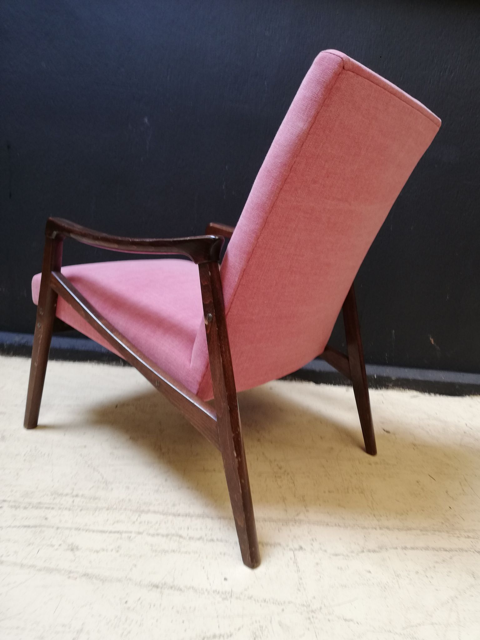 Pair of armchairs pink, czech
