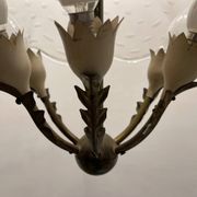 Suspension en verre de Murano des années 1950