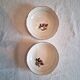 2 bowls/bread plates from Moulin des Loups model "Carmen" in