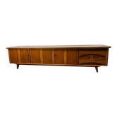 Meuble TV XL vintage en bois / lowboard / buffet bas