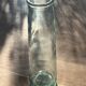 Transparent glass vase