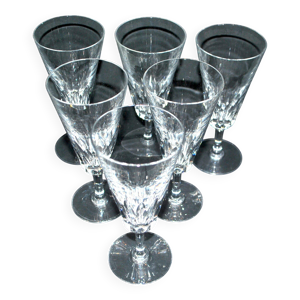 Baccarat lot de 6 flûtes