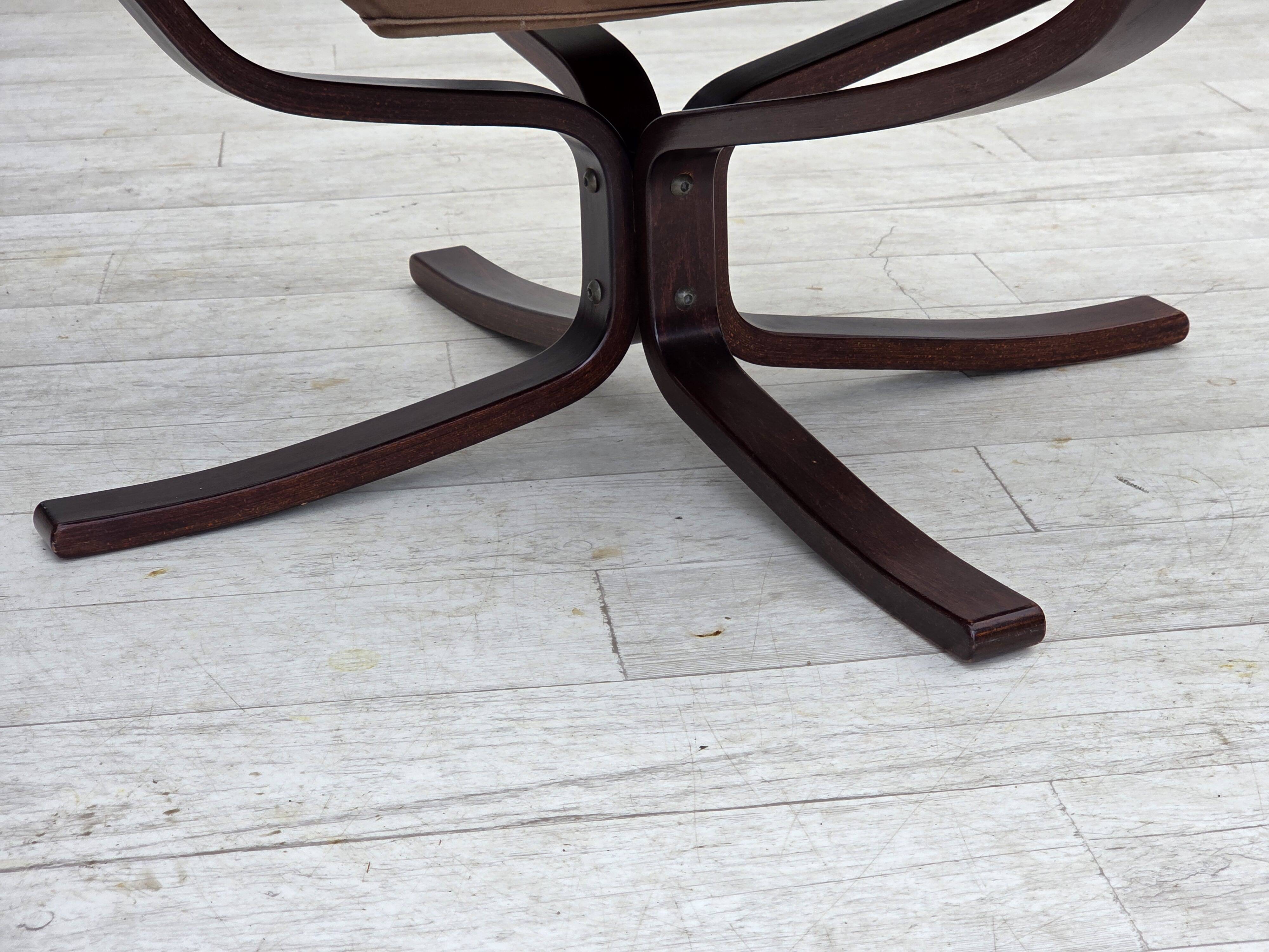 1970s, Norwegian design by Sigurd Ressel, armchair model "Falcon".