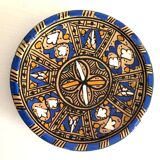 Assiette Artisanale Bleu