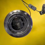 Large vintage lamp base in cobalt blue ceramic – 1960s