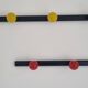 Duo of 4 and 5 ball coat racks