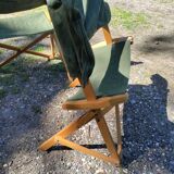 Set of 2 Praia Folding Chairs by Pier Giacomo Castiglioni for Gavina, Italy, 1960s