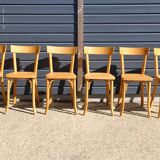 8 chaises baumann n°21 hêtre clair