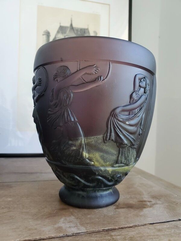Art Nouveau vase signed Georges de Feure by Daum