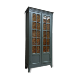 Dark green Parisian display cabinet (renovated)