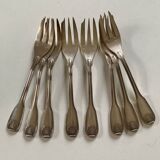 8 small Argental goldsmith forks