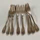 8 small Argental goldsmith forks