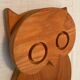 Vintage wooden owl coat rack