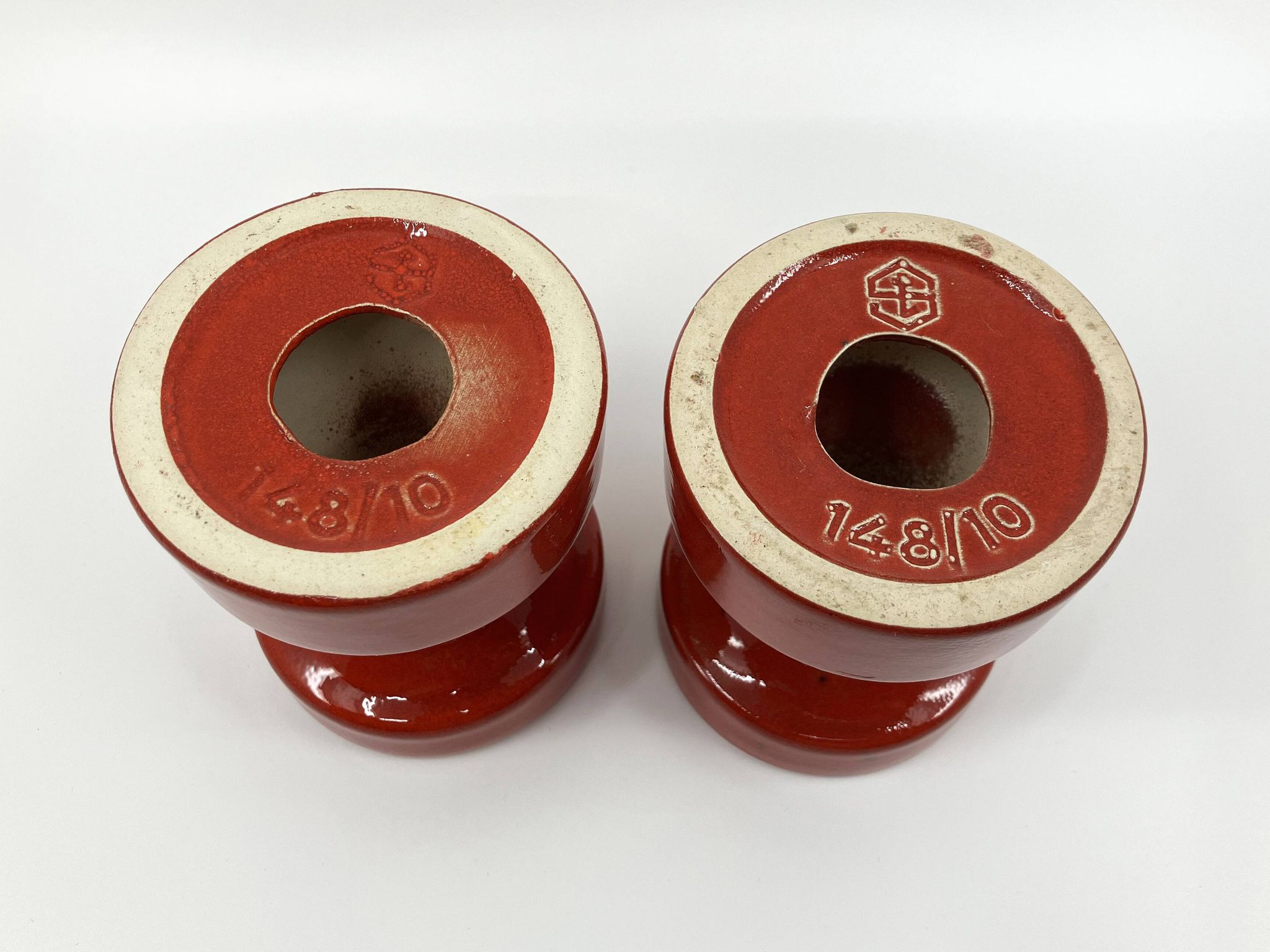 2 Steuler ceramic candle holders • Design Cari Zalloni • Circa 60-70