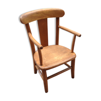 Fauteuil enfant bois vintage