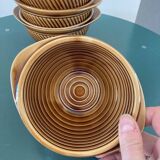 Set of eared bowls in Sarreguemines earthenware