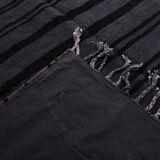 Gray & black oversize hemp rug 316x204cm