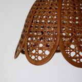 Wicker hanging lamp