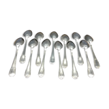 Series of 12 Art Deco dessert spoons