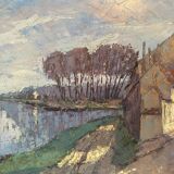 Landscape of the Val de Marne signed